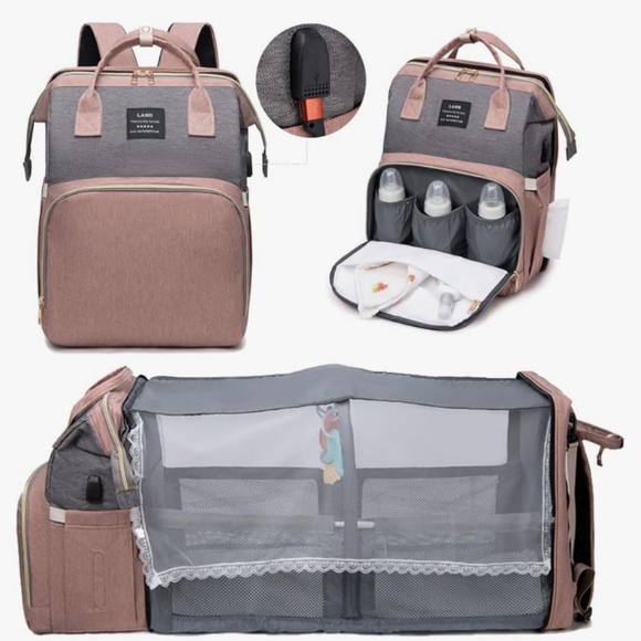 Diaper backpack with baby cot - Picture 4 of 4